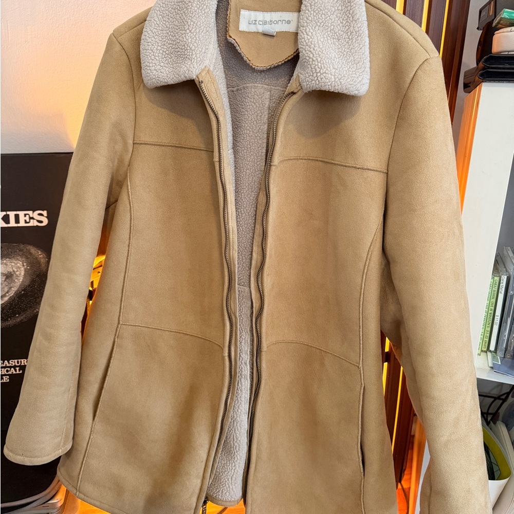 Liz Claiborne Tan Shearling Women's Jacket